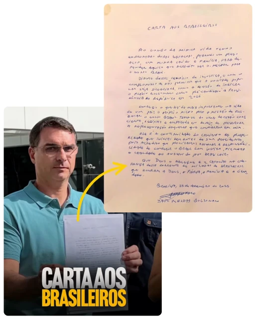 Carta aos Brasileiros deixada por Jair Bolsonaro